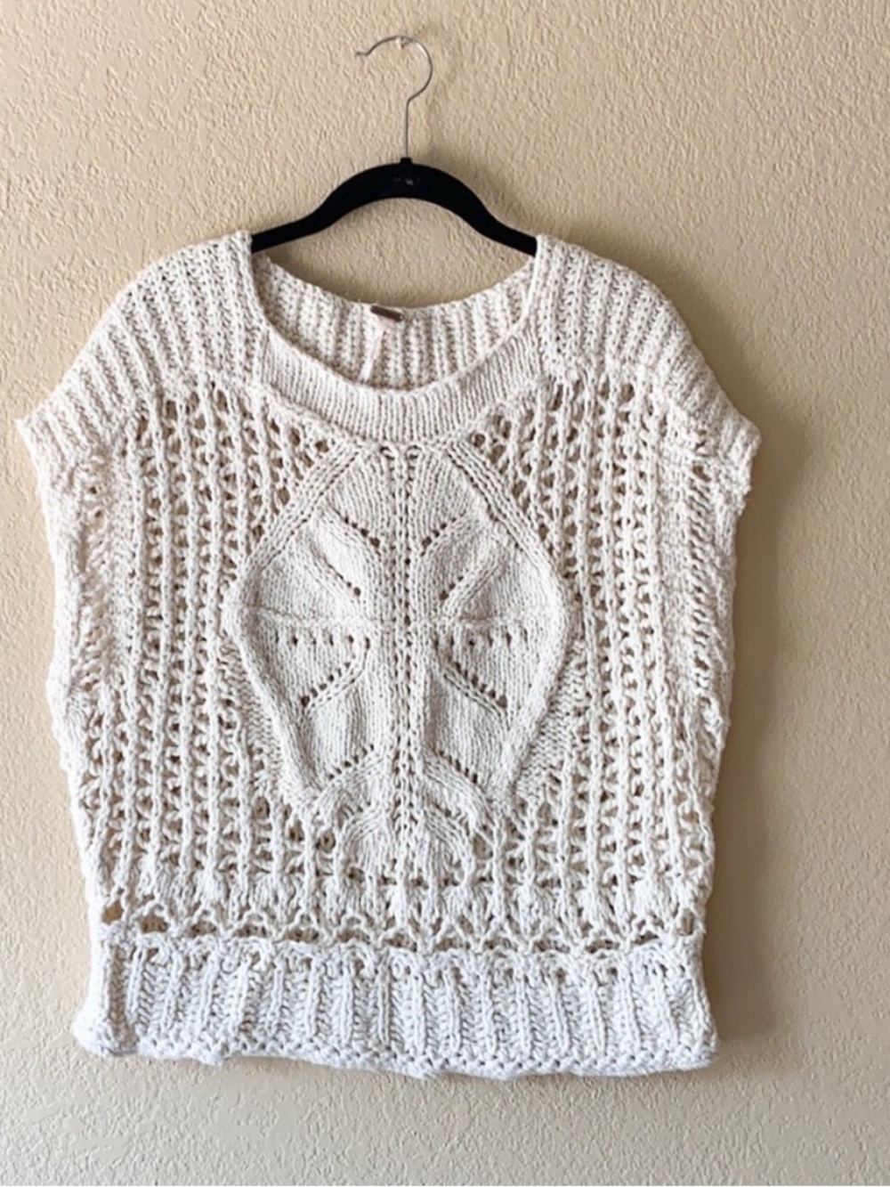 Free People Diamond in the Rough in Creme Sz Small
